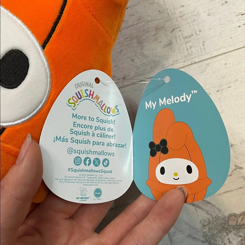 Squishmallows Hello Kitty and Friends My Melody Halloween Plush Toy